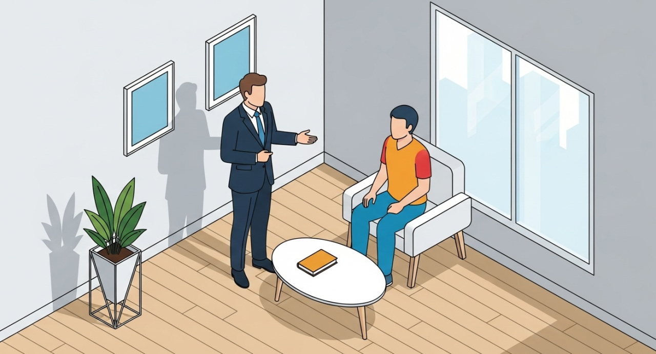 退去立会の写真